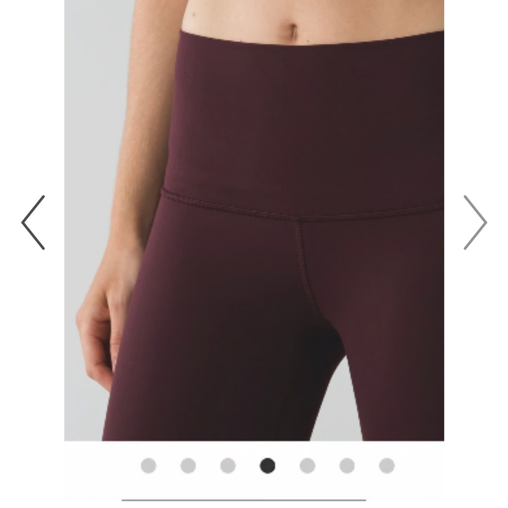 Lululemon Athletica Maroon Leggings - Picture 5 of 10